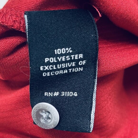 Pro Tour Air Play Shirt Size M Men's Red Short Sleeve Polyester Knit Golf Polo - Picture 9 of 10